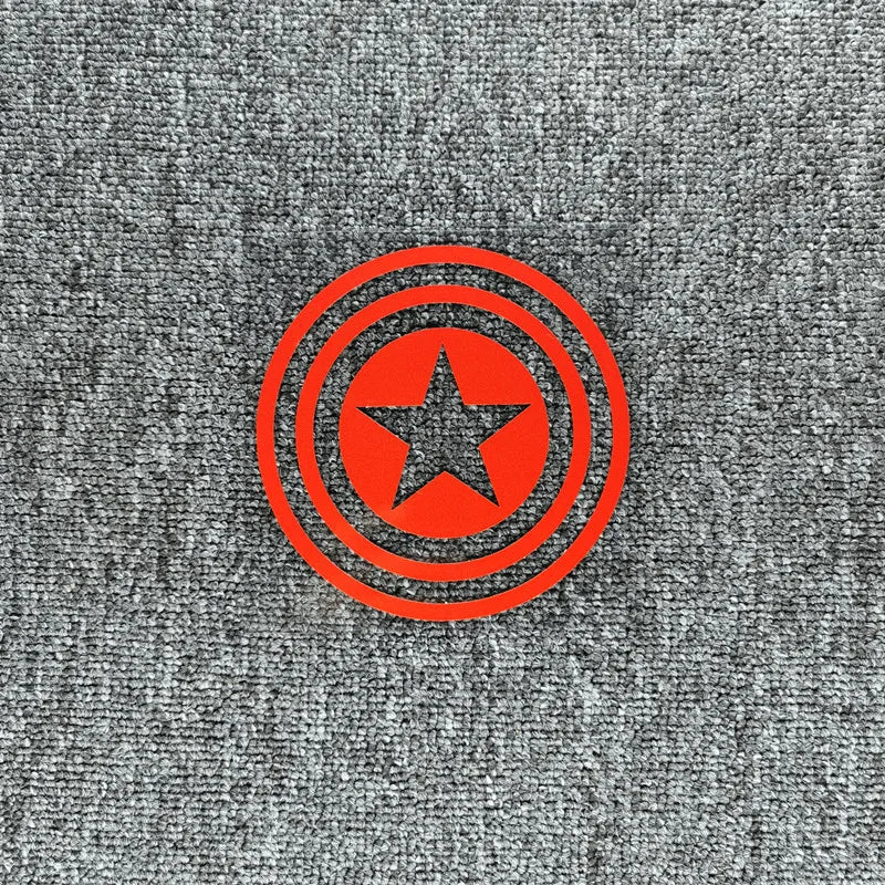 Reflective American Captain Shield Sticker – Auto & Moto Decor Red Reflective B – Car Accessories | MotorWorld Marketplace