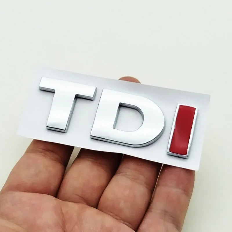 3D ABS Black TDI Emblem Badge for VW Golf Polo Passat