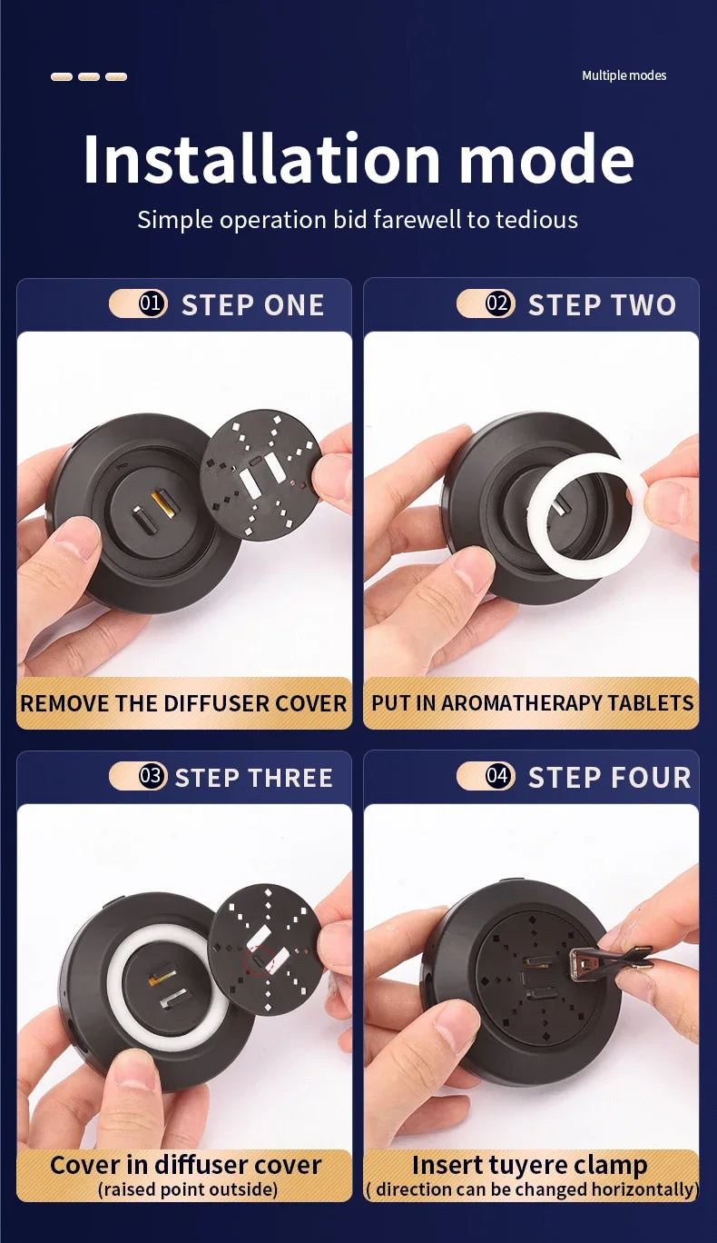 Luz y purificador de aire RGB para coche con música: ambiente controlado por sonido