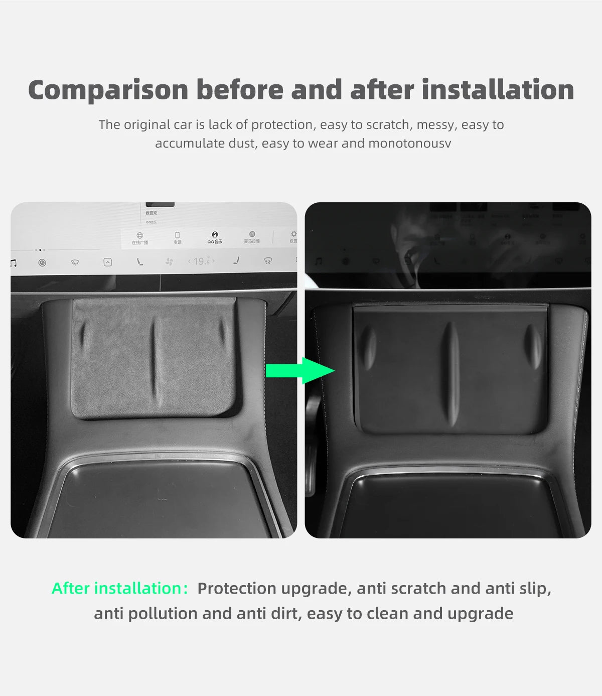 Wireless Charger Pad for Tesla 3/Y/S/X 2022-2024