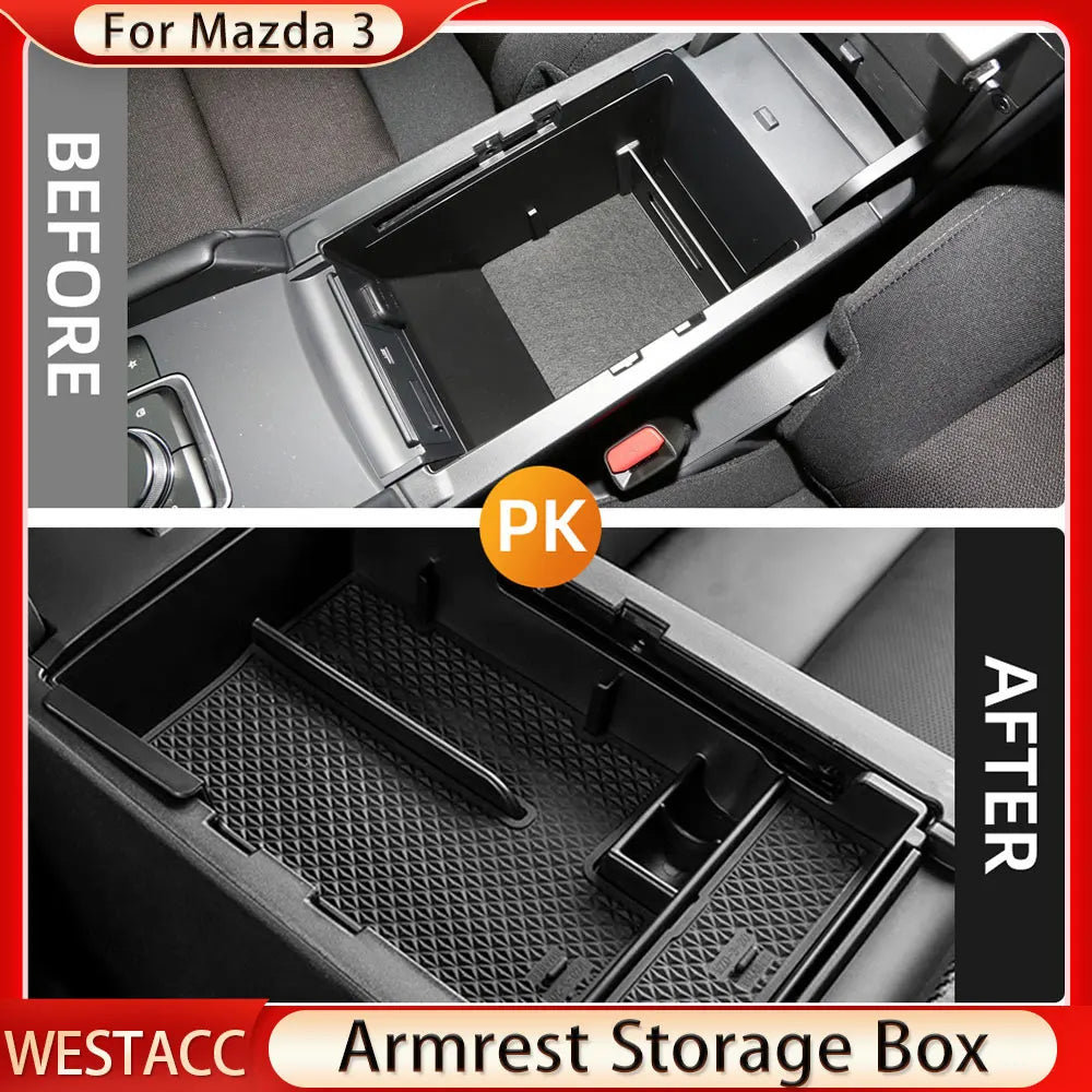 Mazda3 Axela 2019-2023 Armrest Storage Organizer Tray