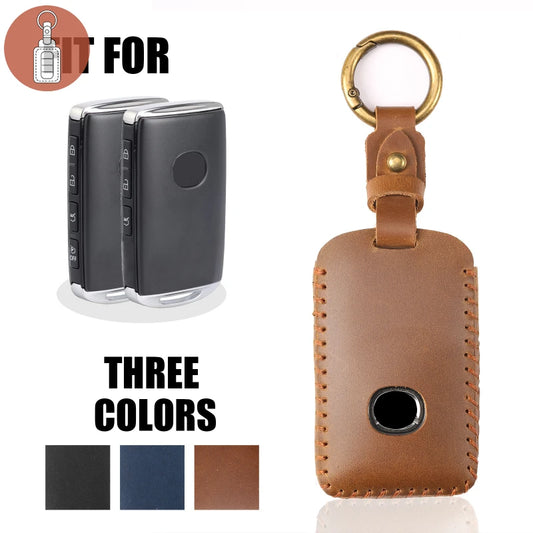 Premium Leather Mazda Key Case, Fits 3/4 Button, Durable