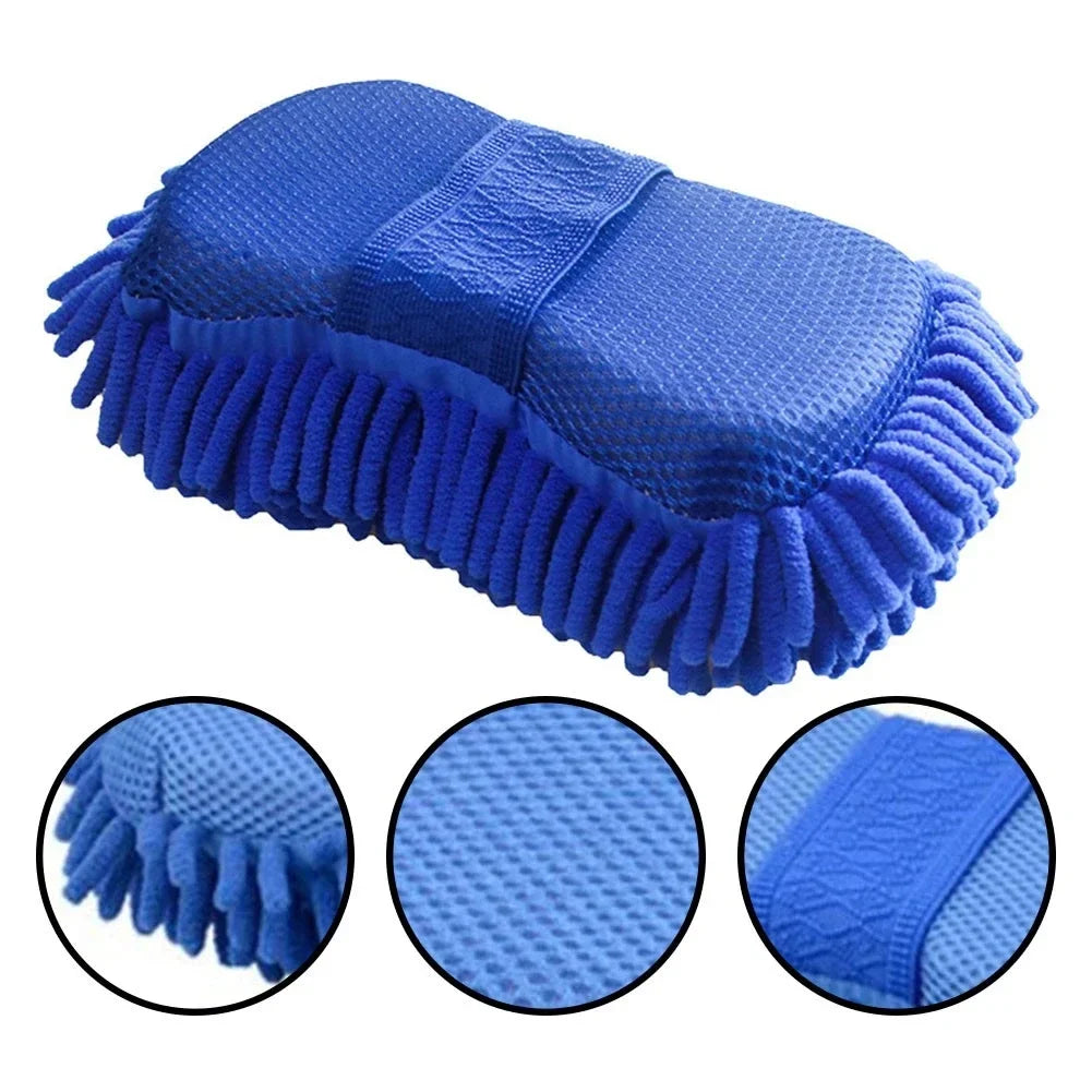 Éponge de lavage de voiture en microfibre de qualité supérieure - Outil de nettoyage professionnel