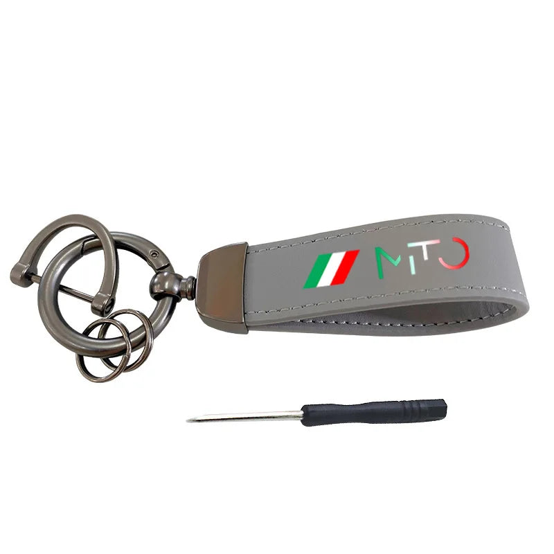 Premium Cowhide Keychain Lanyard for Alfa Romeo MITO