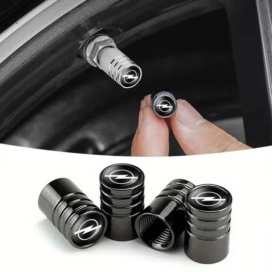 4Pcs Aluminum Valve Caps for Opel