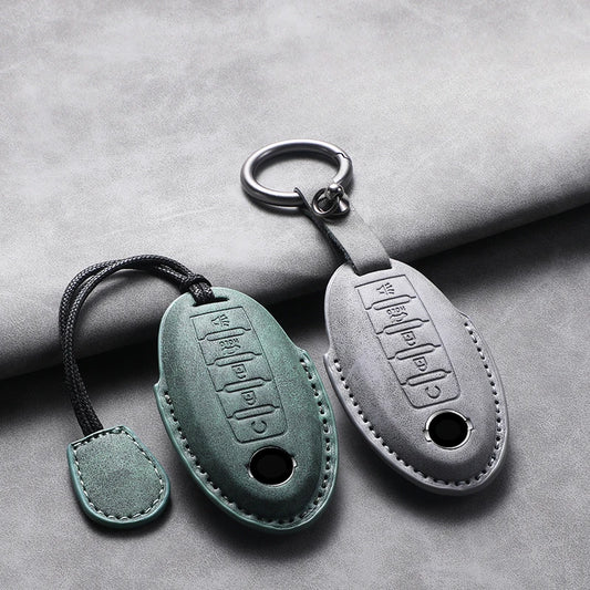 Nissan 5-Button Leather Key Case Cover X-Trail/Rogue/Altima