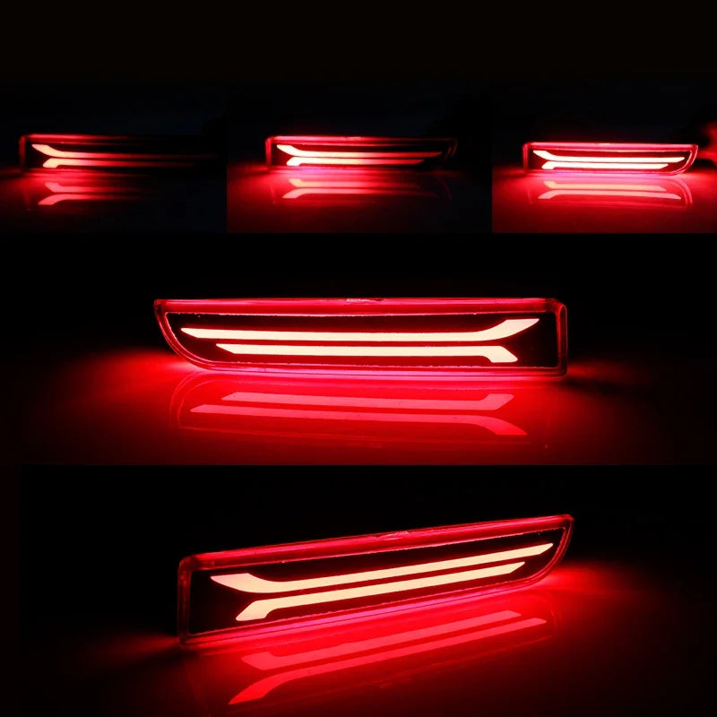 2pcs Red Rear Reflector Lamps for Mitsubishi Lancer Evo X Outlander
