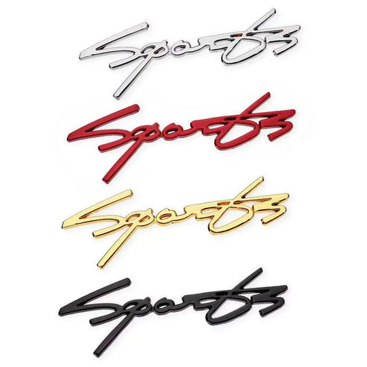 Universal 3D Metal SPORTS Emblem Badge Decal