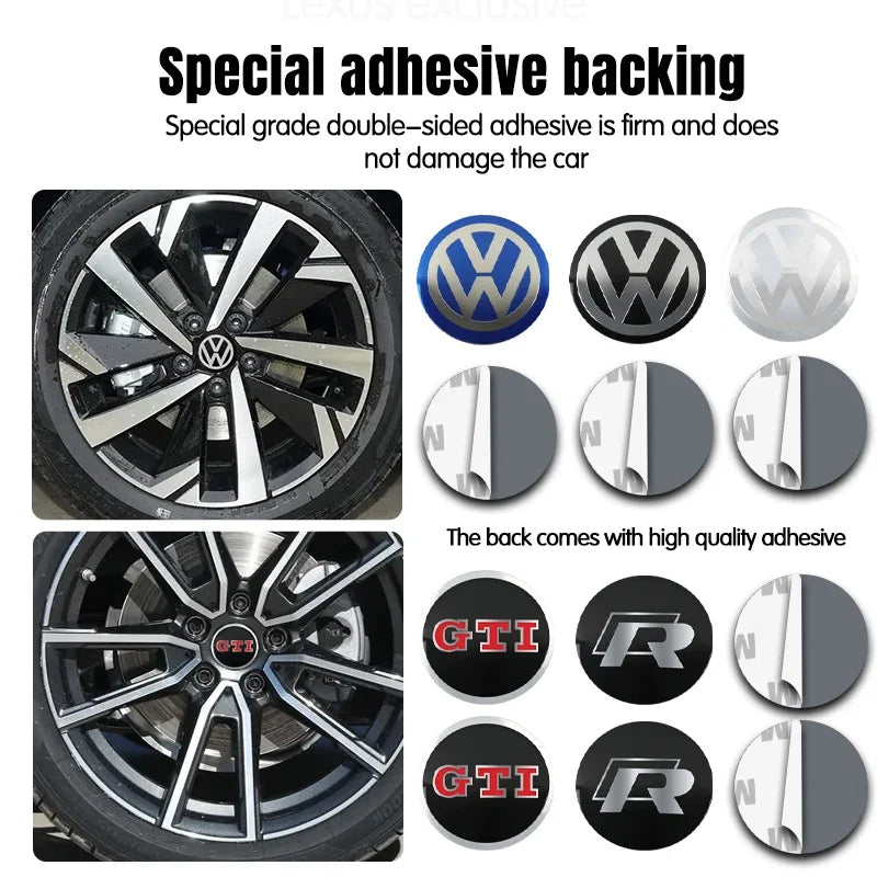 VW Wheel Center Hub Decals 4PCS – Pro Styling Upgrade
