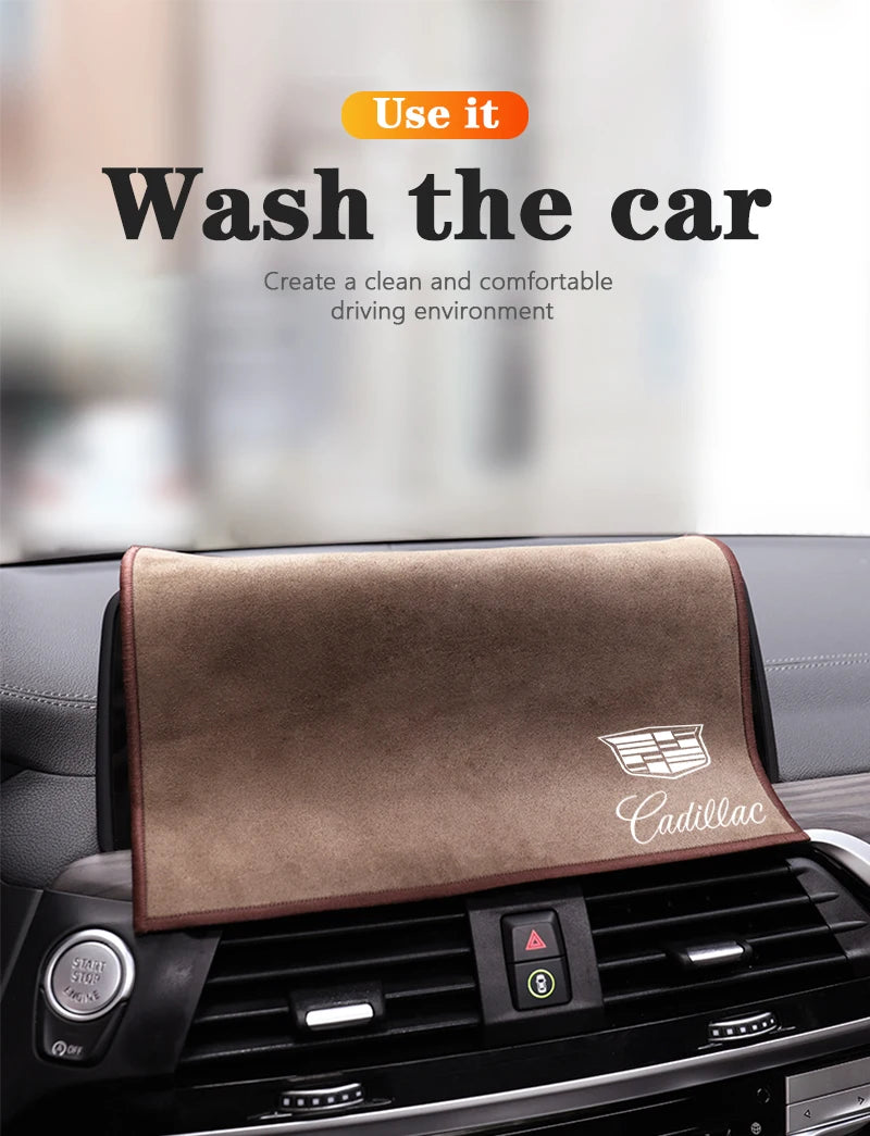 Toalla de microfibra premium para el cuidado y los detalles de Cadillac