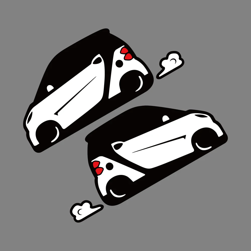 Racing Vinyl Decal Set for Smart Fortwo