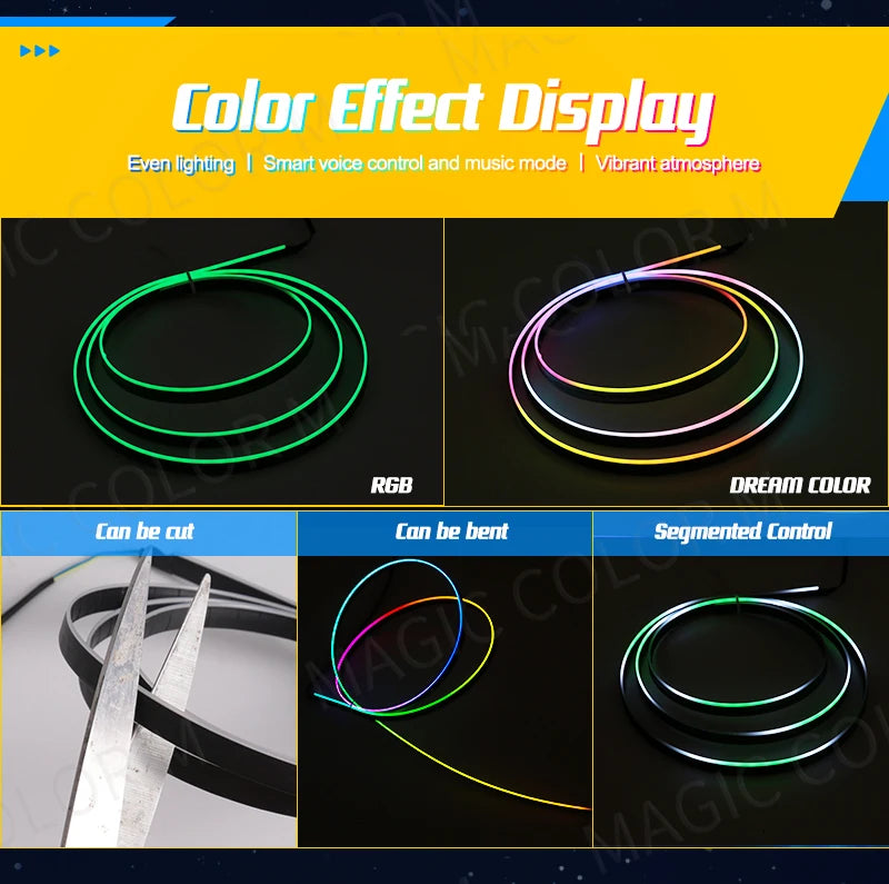 RGB LED Ambient Light USB for Tesla Model 3/Y/S/X
