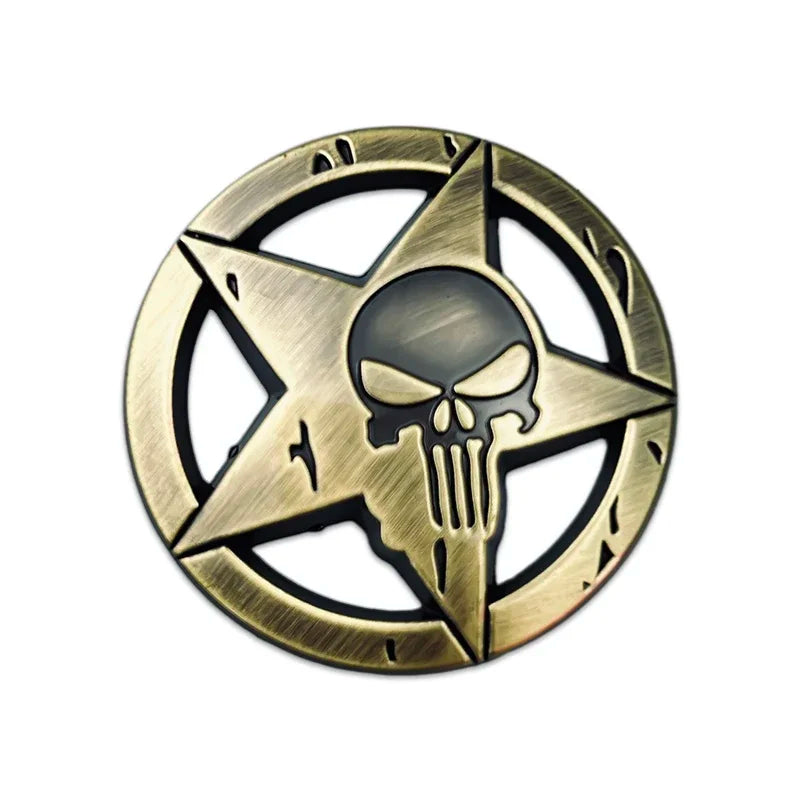 Universal Skull Emblem Badge Sticker