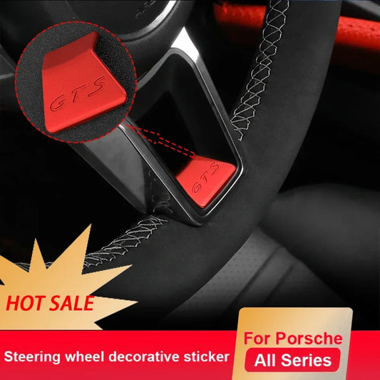 Premium GTS Steering Wheel Emblem for Porsche 911/Cayenne