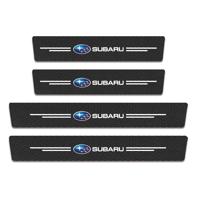 (NOT SOLD TO EUROPE) Subaru Door Sill Carbon Fiber Scuff Plate Sticker Set Subaru-4PCS – Car Accessories | MotorWorld Marketplace