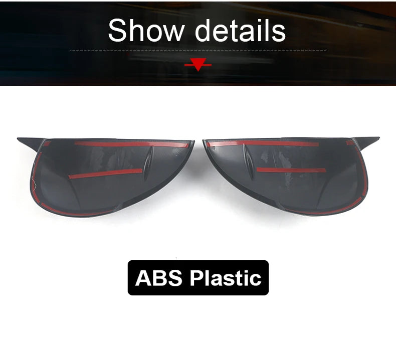 Coques de rétroviseurs en carbone ABS pour Honda Civic 11e génération 2021-2023