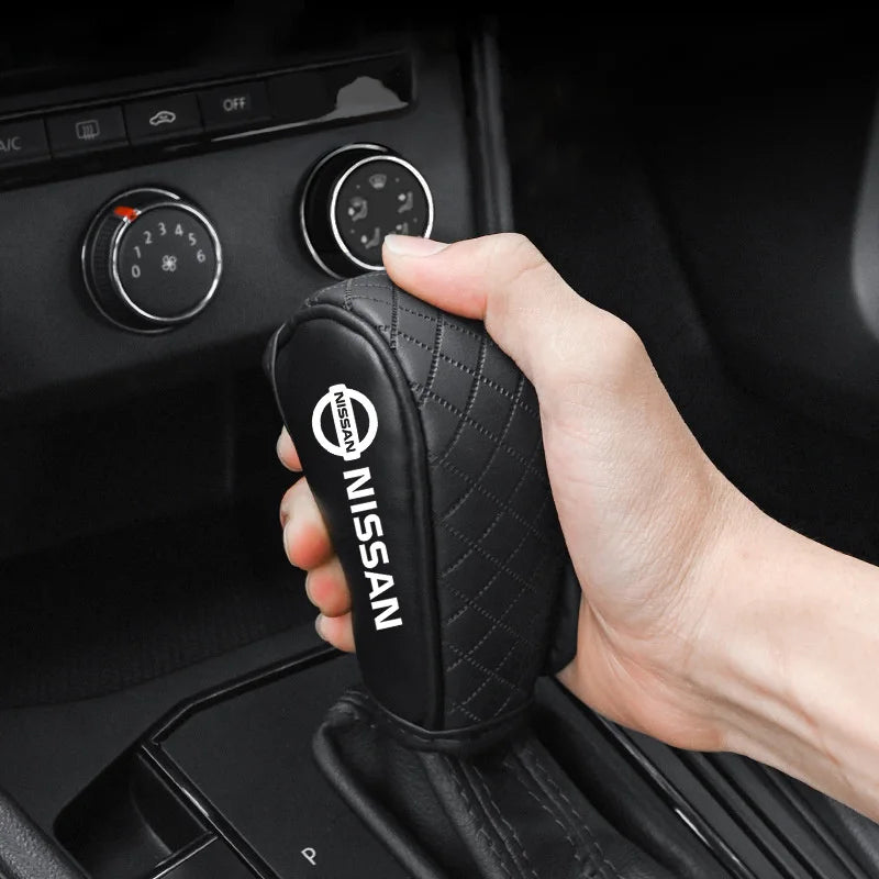 Premium Leather Gear Shift Cover for Nissan