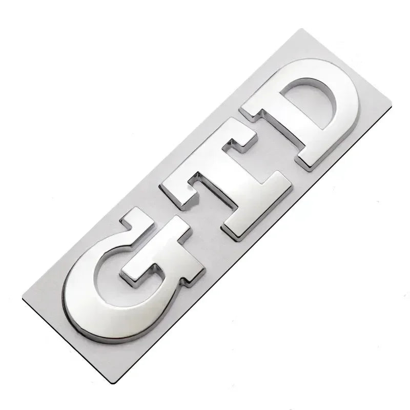 3D Metal GTD Emblem Badge for VW Polo Golf MK4-8 Grill/Trunk