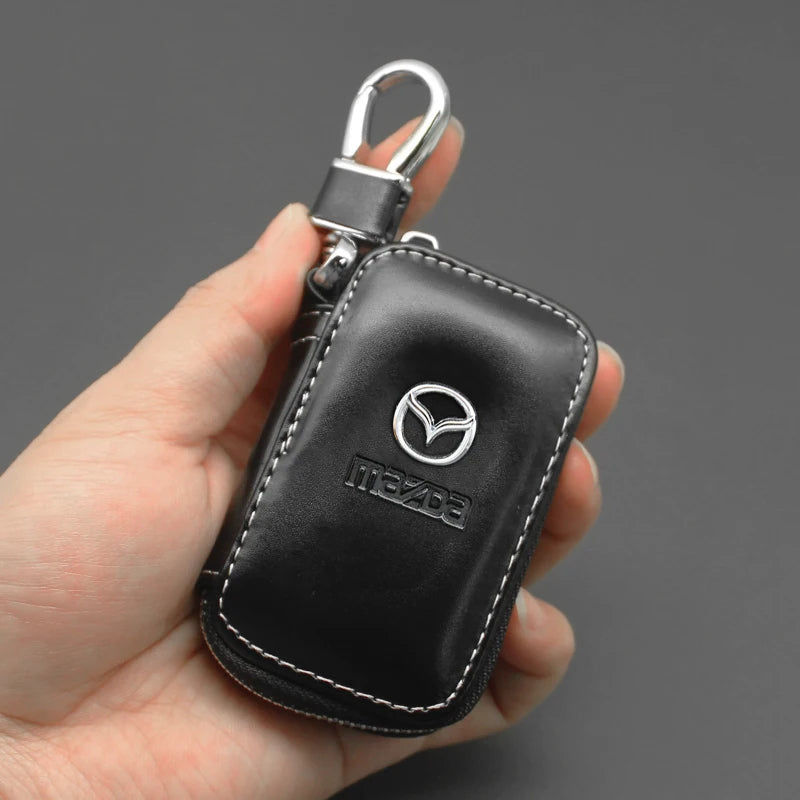 Premium Leather Key Case for Mazda