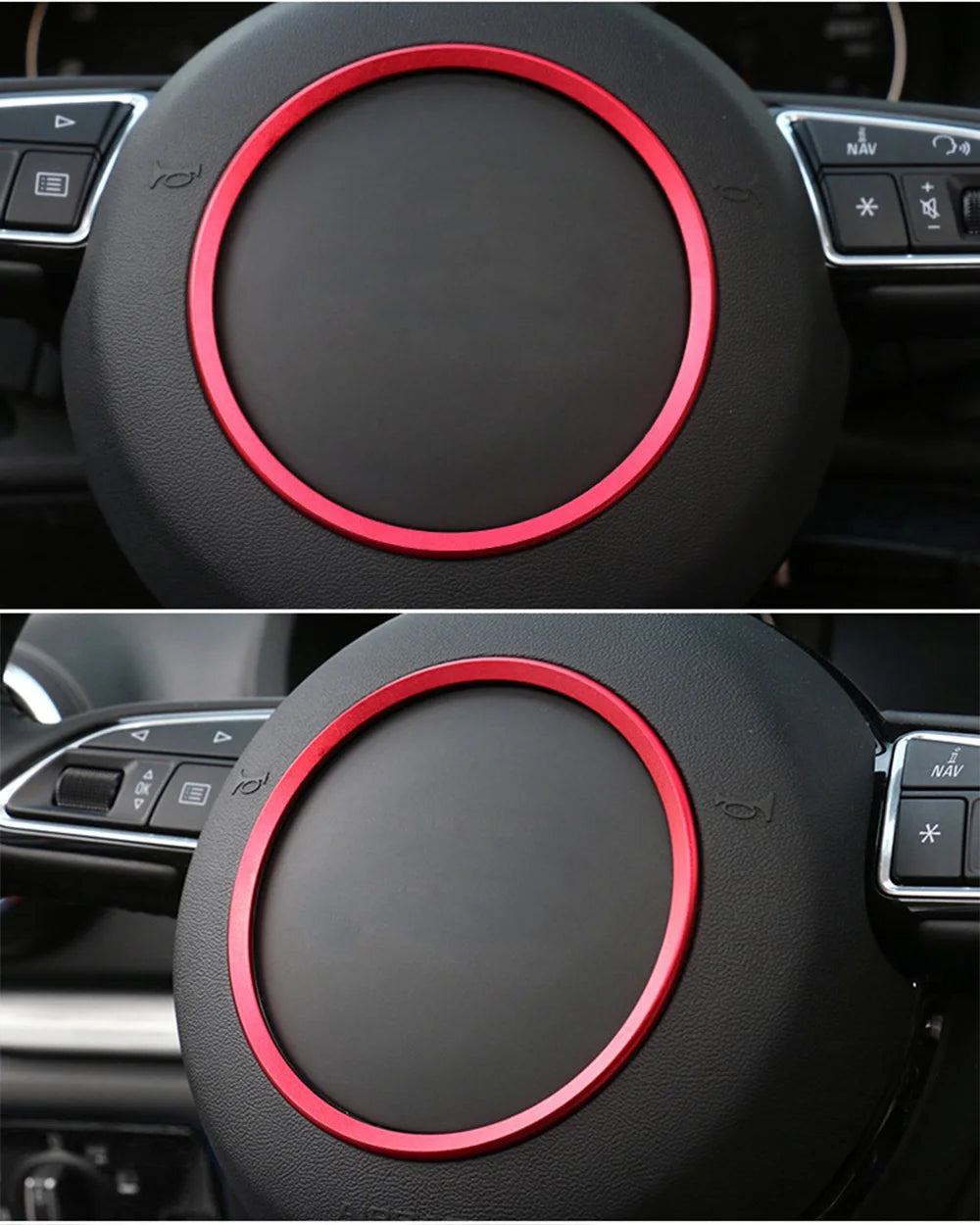 Premium Steering Wheel Trim Ring for Audi A1-A8/Q Series