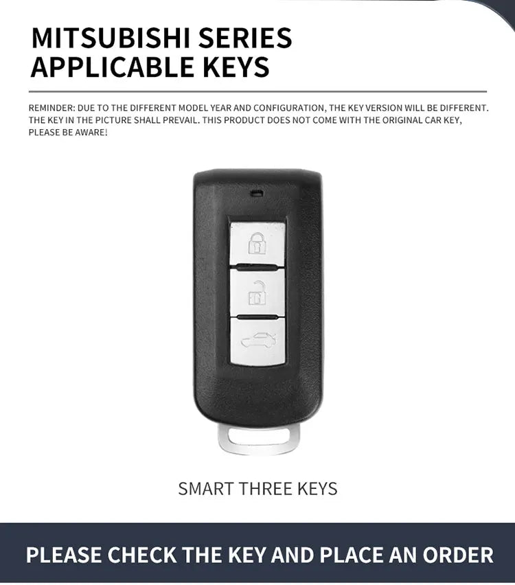 Premium Zinc Alloy Key Shell for Mitsubishi