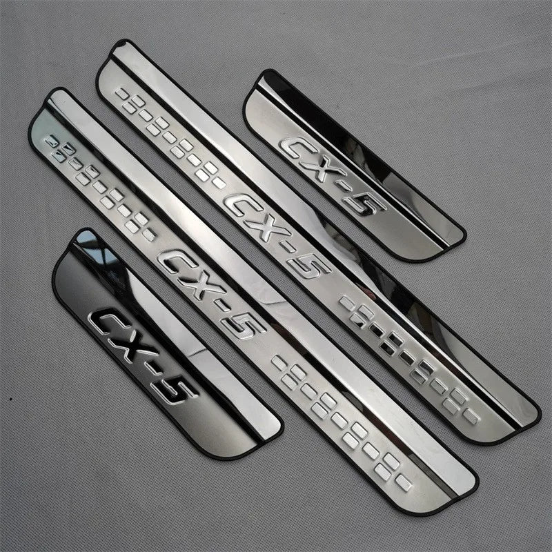 Mazda CX-5 2017-2023 Stainless Door Sill Scuff Trim