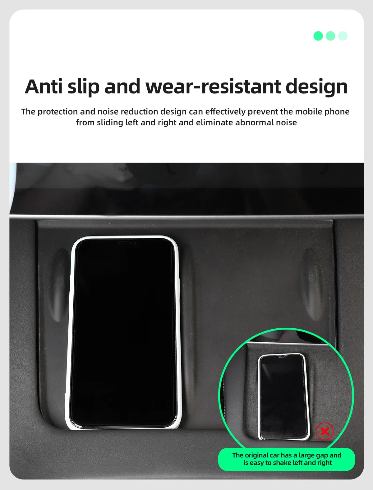 Wireless Charger Pad for Tesla 3/Y/S/X 2022-2024