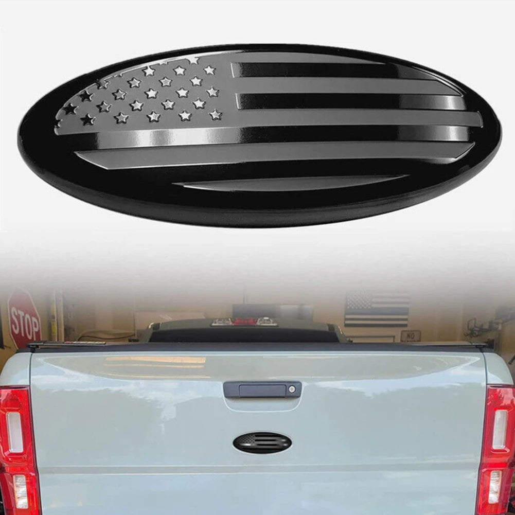 6" US Flag Oval Grille Emblem Badge for Ford F-150 F-350