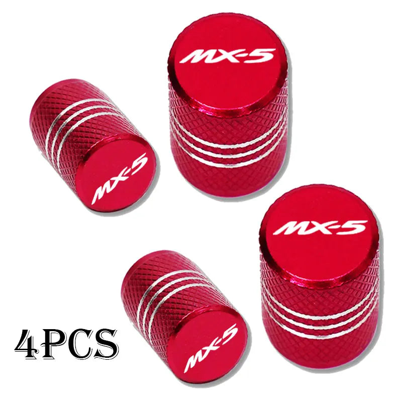 Mazda Valve Stem Caps Waterproof Dustproof Set