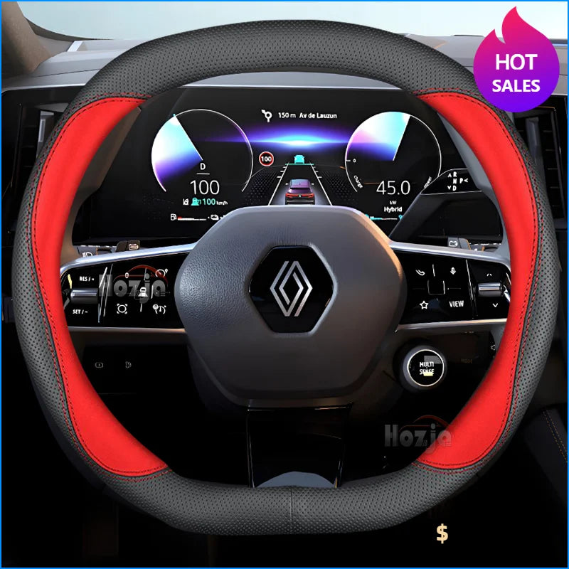 Premium Leather Steering Cover for Renault Austral 2022-2024