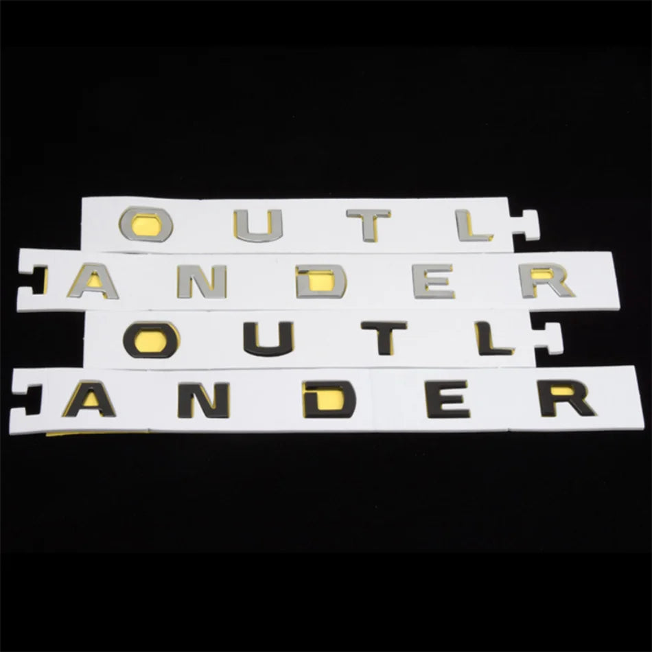 ABS Chrome 3D Hood Emblem Badge for Mitsubishi Outlander