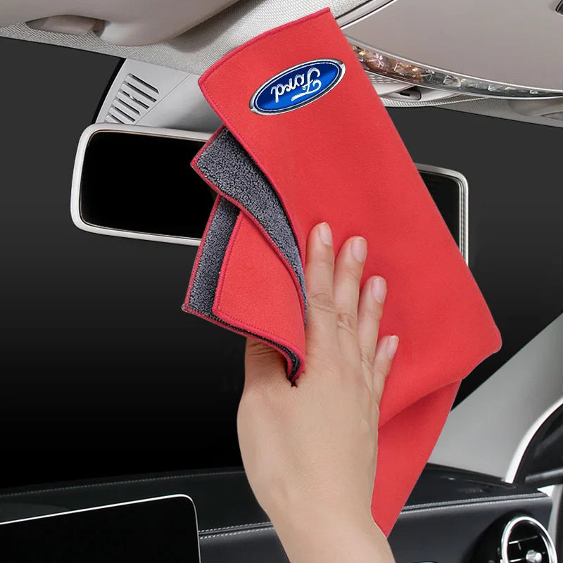 Premium Suede Leather Cleaning Cloth for Ford Models