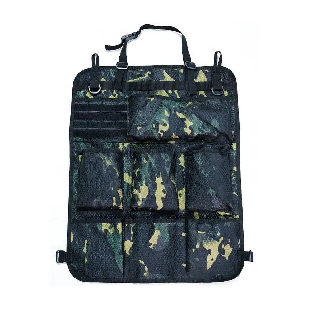 Tactical Camo Seat Back Organizer, 7-Pocket Universal Fit E Knitted – Car Accessories | MotorWorld Marketplace