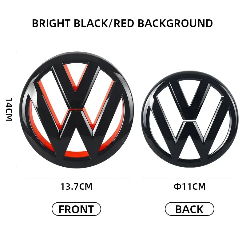 VW Golf 6 MK6 GTI Front Grill & Trunk Emblem Badge Set