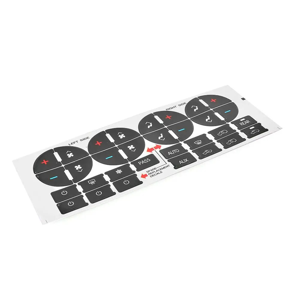 GMC Radio & A/C Button Repair Stickers - Pro Fit