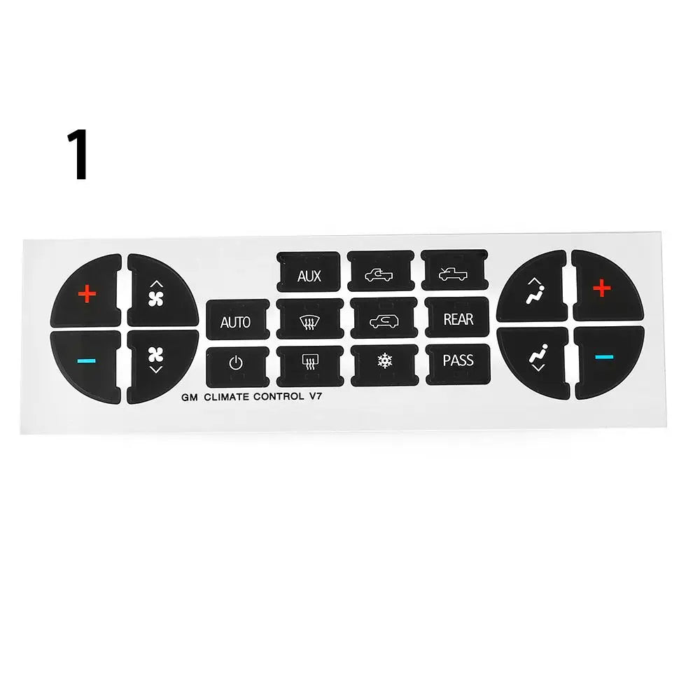 GMC Radio & A/C Button Repair Stickers - Pro Fit