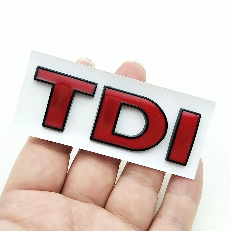 3D ABS Black TDI Emblem Badge for VW Golf Polo Passat