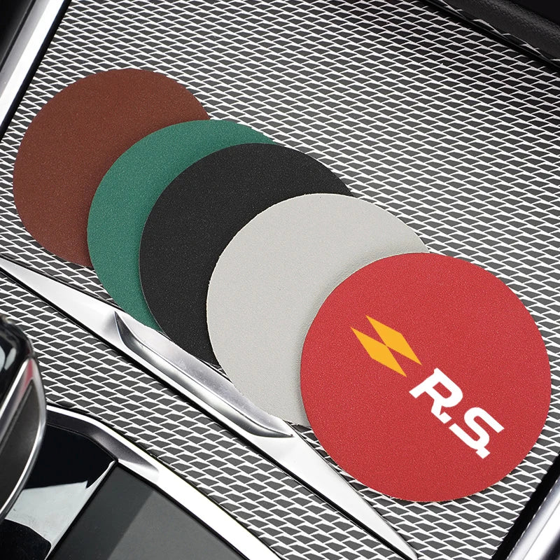 2pcs Suede Anti-slip Cup Holder Mats For Renault Models