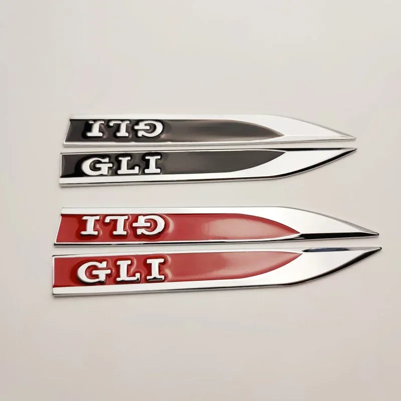 3D Metal Fender Badge Emblems for VW Golf 5/6/7 GTD GLI