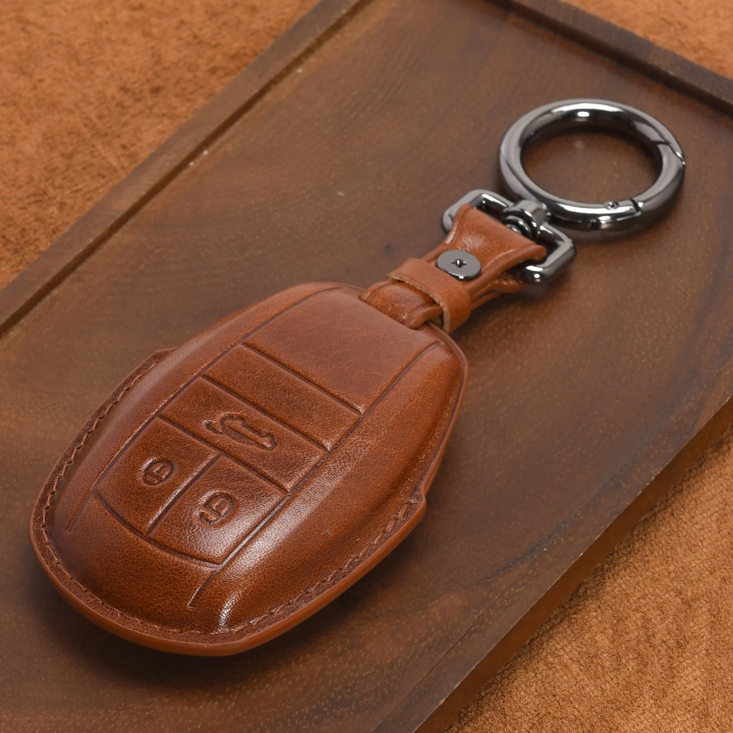 Premium Leather Key Cover for Bentley Bentayga/GT/Spur/Mulsanne brown – Car Accessories | MotorWorld Marketplace