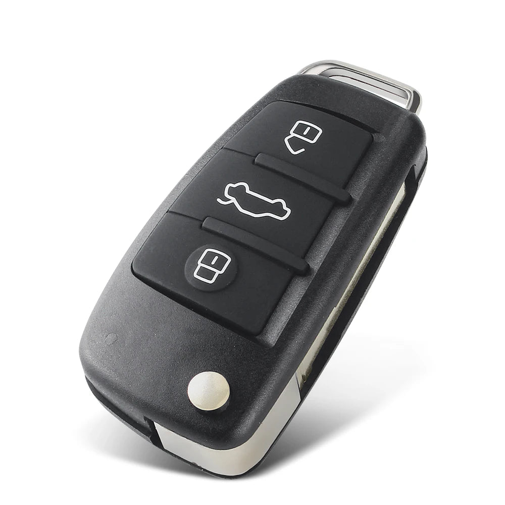 KEYYOU Flip Remote Key Case for Audi A2 A3 A4 A6 A8 Q7 TT