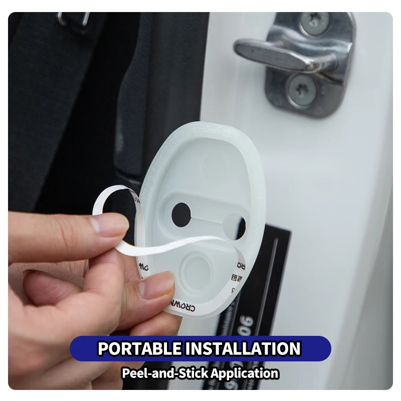 4Pcs Silicone Door Lock Covers for Hyundai
