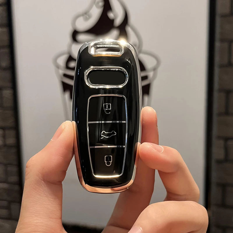 Audi TPU Key Fob Cover Case for Q8 RSQ8 A6 A7 RS6 RS7 S6