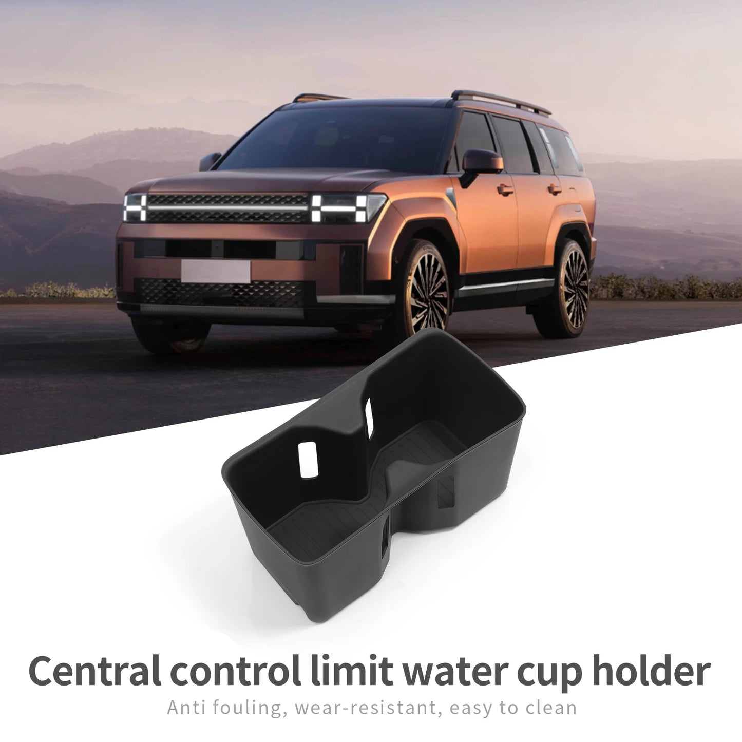 Hyundai Santa Fe 2024 Cup Holder Silicone Tray Organizer – Car Accessories | MotorWorld Marketplace