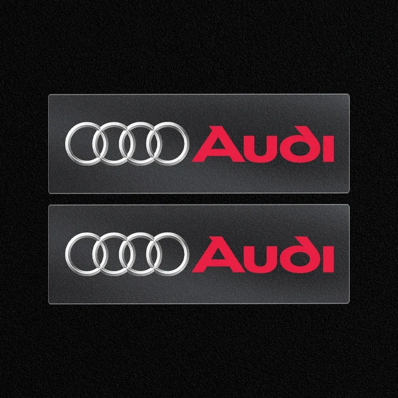 Pegatinas 3D de metal para decoración interior de Audi: insignias de estilo automotriz de precisión