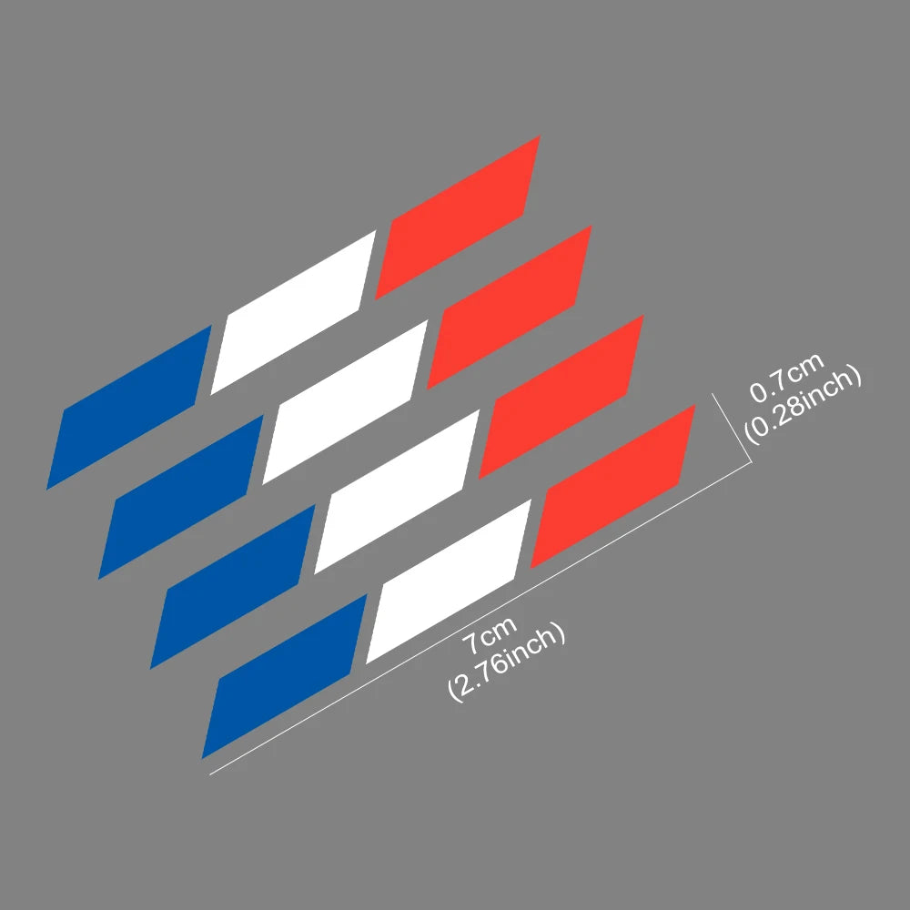 French Flag Car Decal for Renault Peugeot Citroen