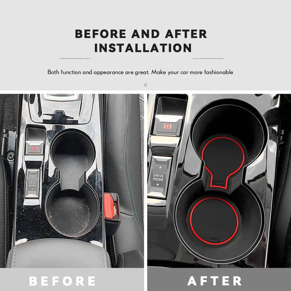 Anti-Slip Door Slot Mats for Peugeot 208/2008 E-Series