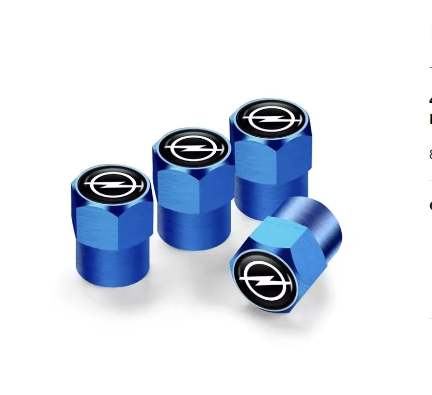 4pcs Opel Emblem Valve Caps Set