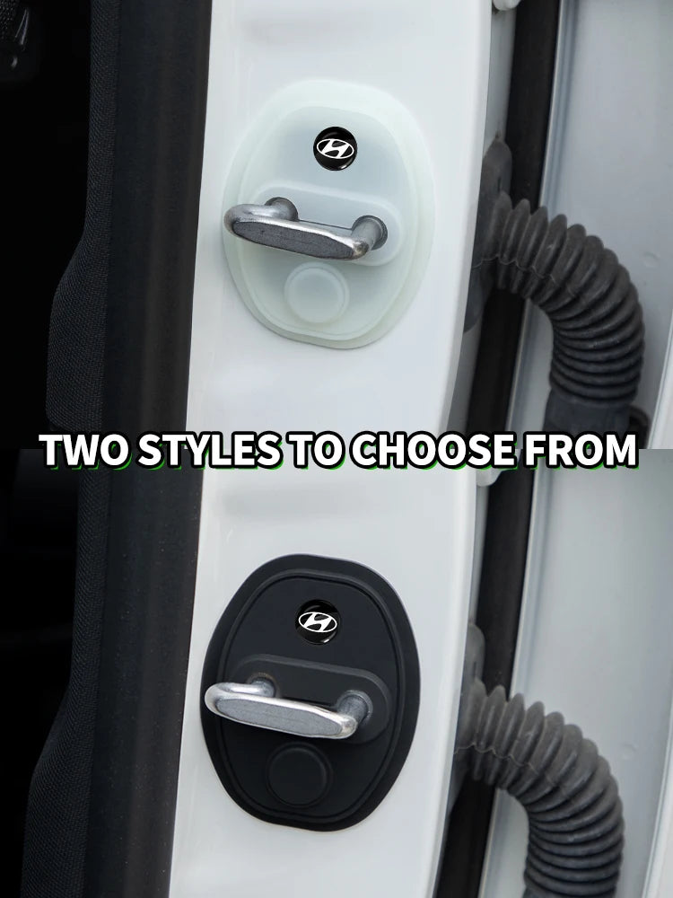 4Pcs Silicone Door Lock Covers for Hyundai