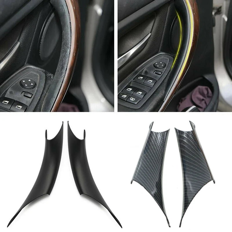 Paire de couvre-poignées de porte noirs pour BMW Série 3 et 4 F30 et F35 (2012-2018)